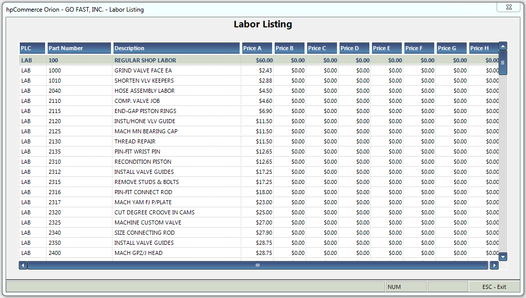 K - Labor Code Listing main screen.PNG